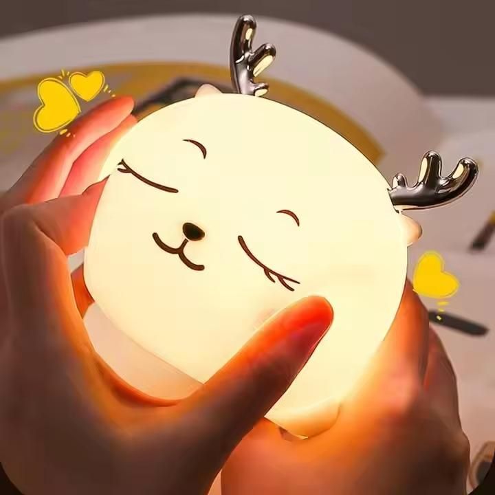 DreamGlow Baby Night Light – Portable Touch-Control Nursery Light with Soft Silicone Shade