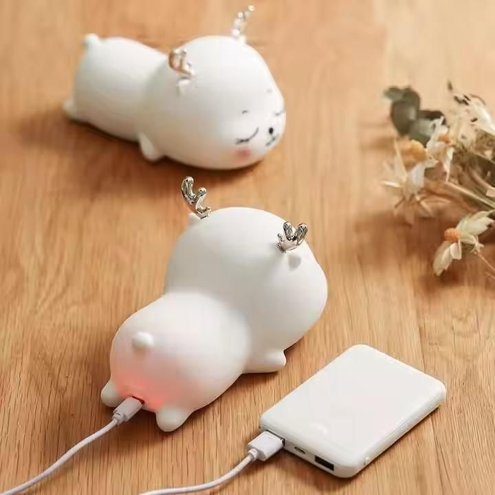 DreamGlow Baby Night Light – Portable Touch-Control Nursery Light with Soft Silicone Shade