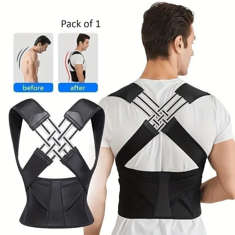 PosturePro Adjustable Back Support & Slouch Relief Belt
