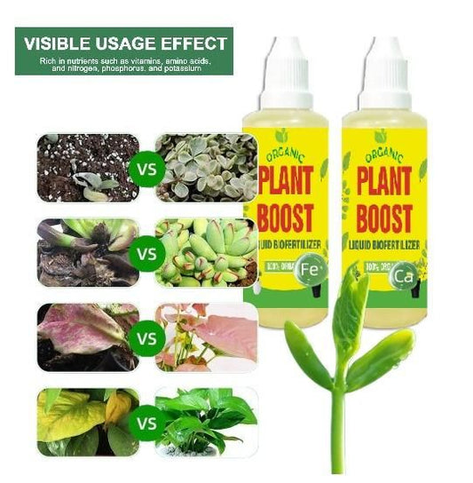 EverGrow Organic Plant Boost Liquid Biofertilizer – 4-Piece All-in-One Crop Vitality Kit