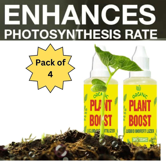 EverGrow Organic Plant Boost Liquid Biofertilizer – 4-Piece All-in-One Crop Vitality Kit