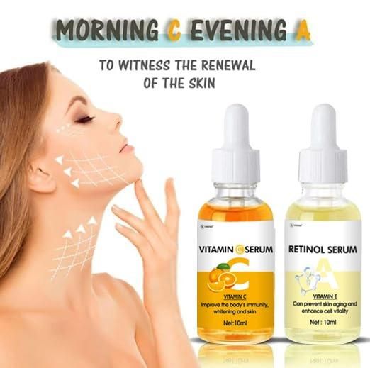 Vitamin C Serum And Retinol Serum 10ML (Pack of 2)