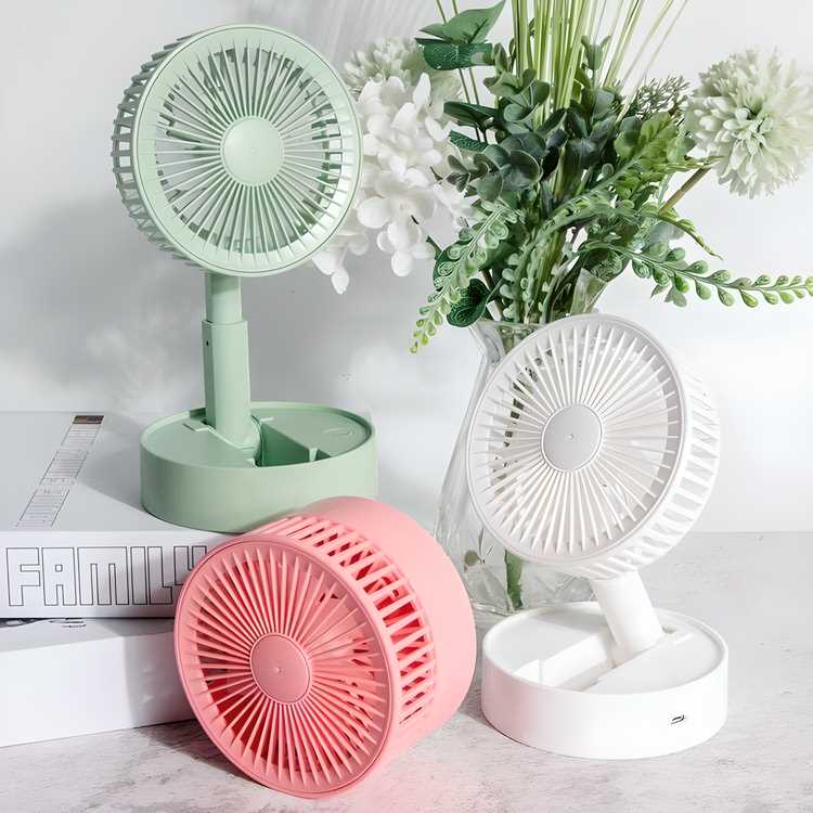 Foldable Fan - Powerful & Rechargeable (100% Premium Quality)