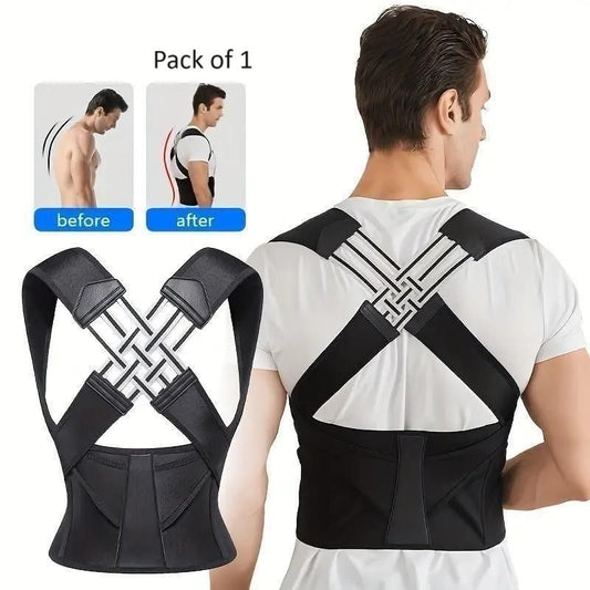 PosturePro Adjustable Back Support & Slouch Relief Belt