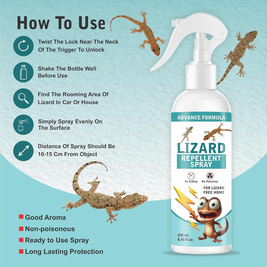 LizardShield Pro+ Natural Lizard Repellent Spray – Twin Pack